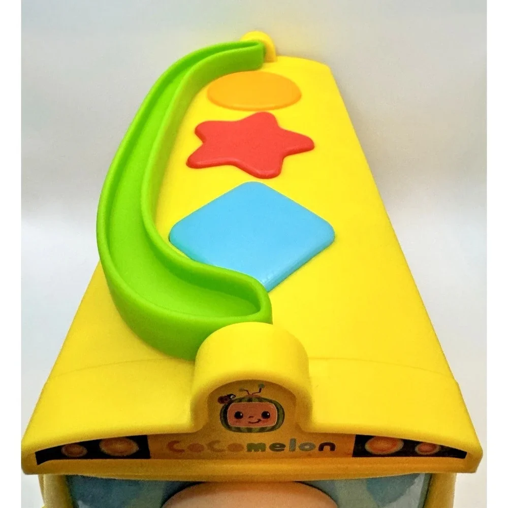 CoComelon Musical Learning Yellow School Bus Number Letter Toy Works